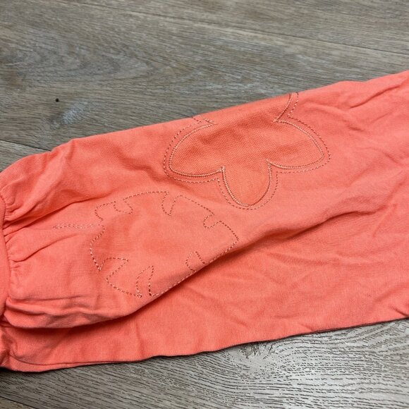 Aulani Disney Resort Moana Cropped Hoodie Longsleeve Large Hawaii Orange Peach - Picture 6 of 12